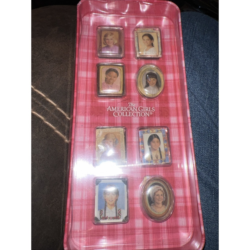RARE Hallmark American Girl Collection 8‎ Magnet Set Tin 2004 Sealed NOS
